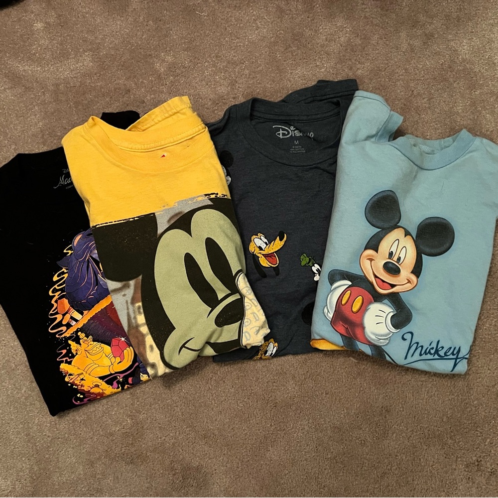 4 Assorted Disney T-Shirts